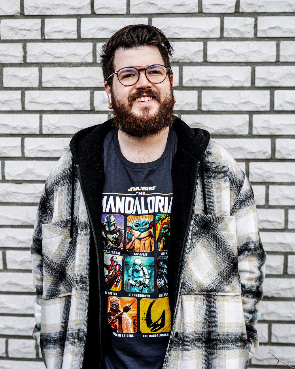 Produktbild The Mandalorian Characters T-Shirt grau - Star Wars
