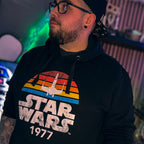 Productafbeelding Star Wars van 1977 Retro Hoodie zwart
