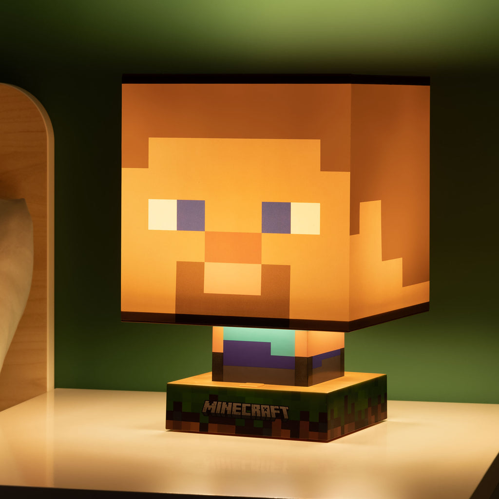 Productafbeelding Minecraft - Steve Icons 3D Tafellamp