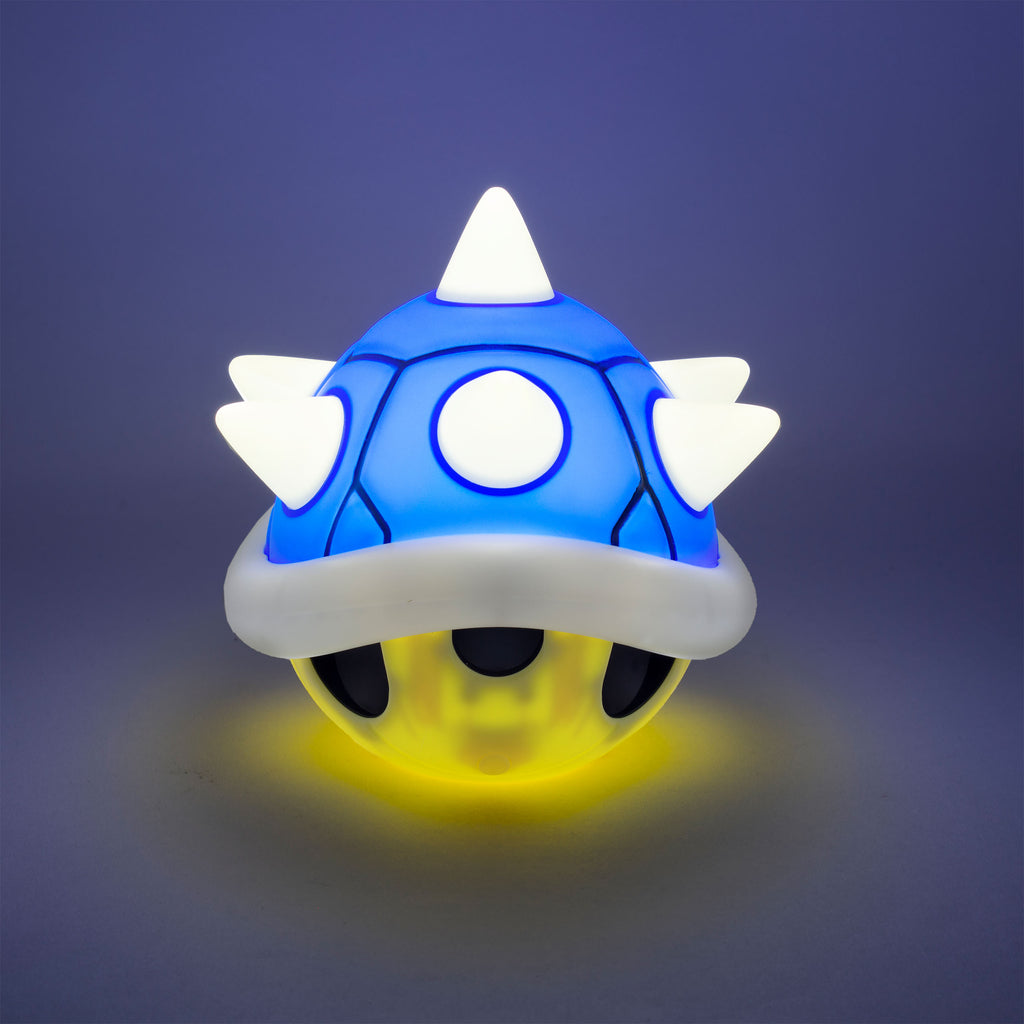 Productafbeelding Super Mario - Blauwe Schelp Tafellamp met Geluid