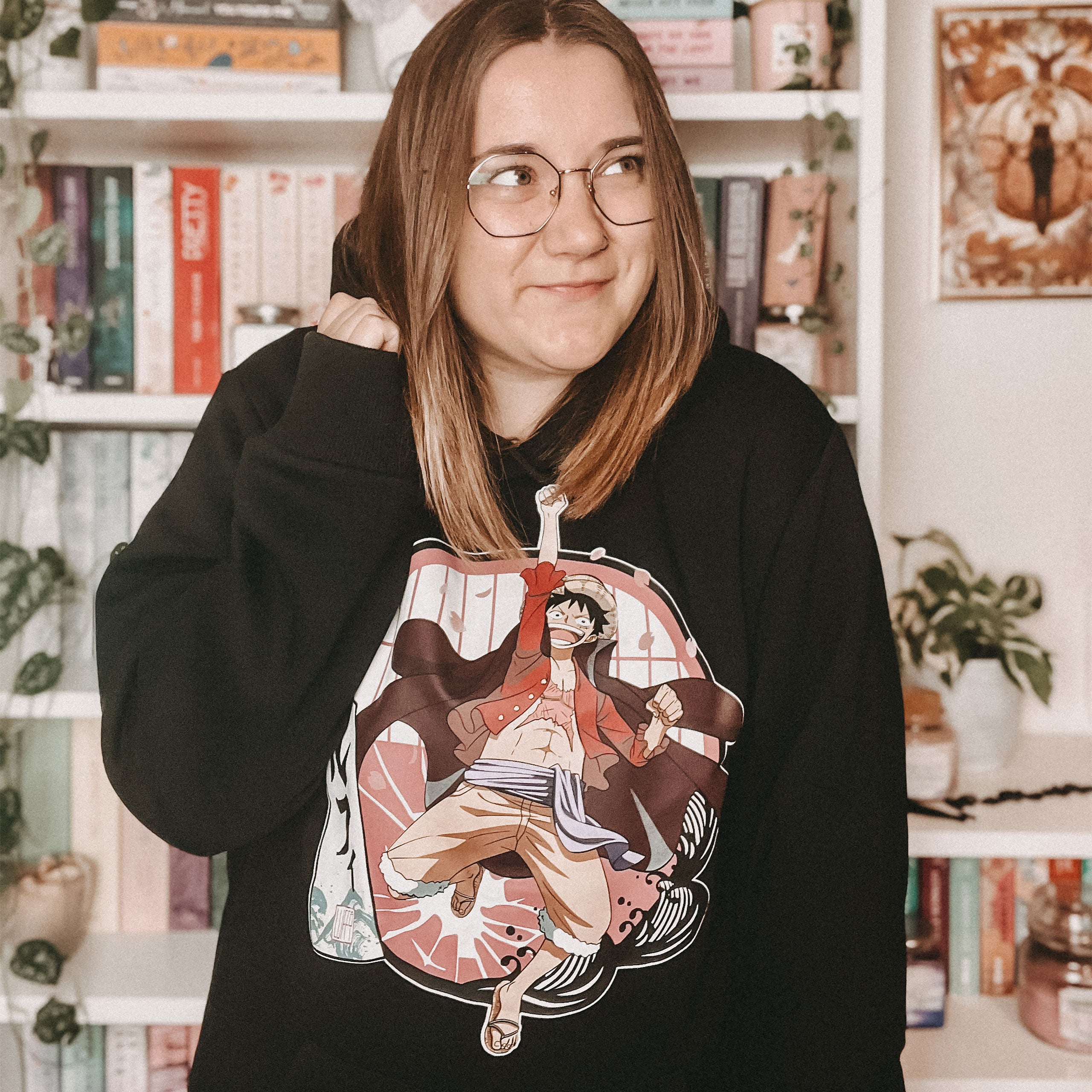 Productafbeelding One Piece - Ruffy Hoodie zwart