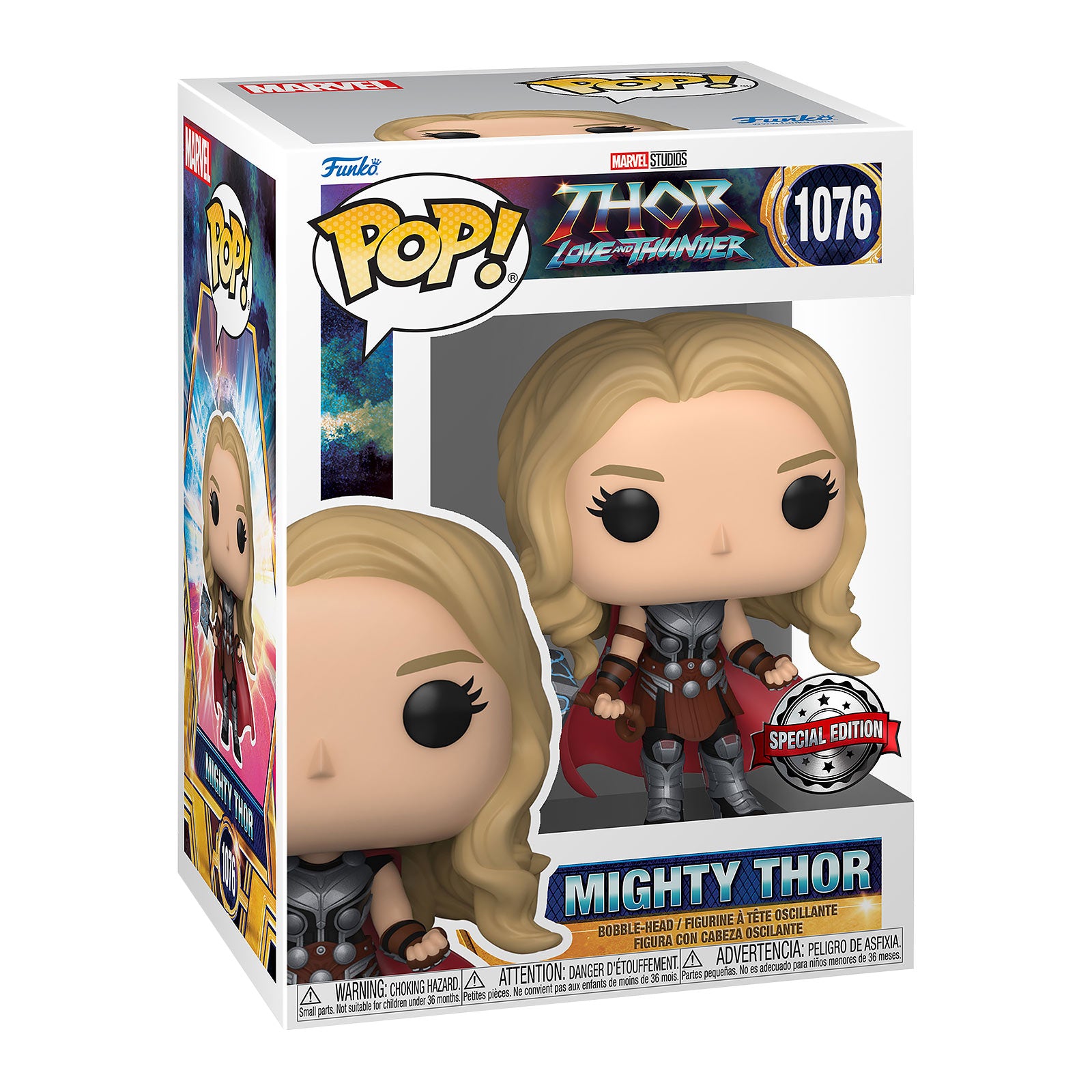 Image produit Thor : Love and Thunder - Figurine Bobblehead Funko Pop Mighty Thor