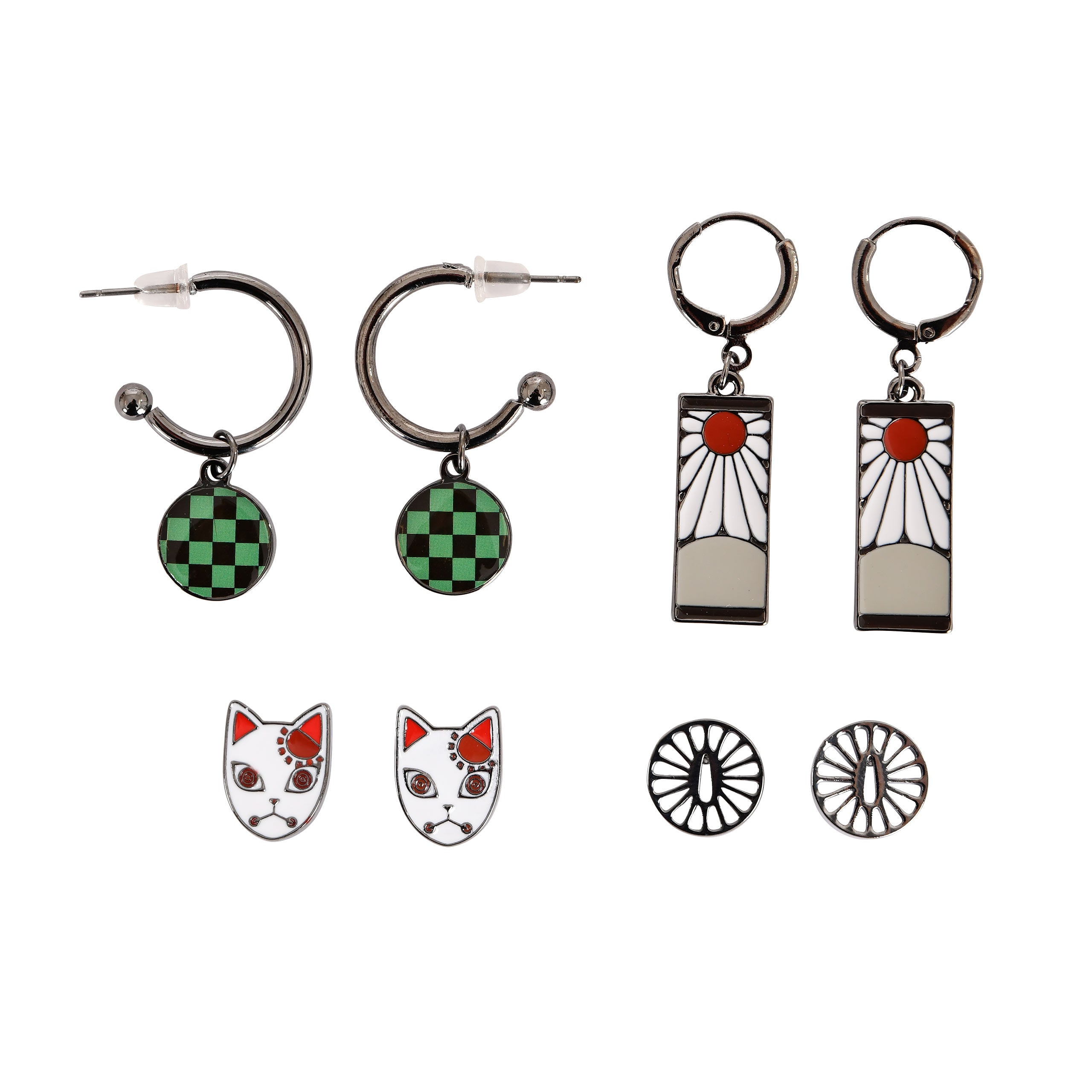 Productafbeelding Demon Slayer - Symbolen Oorbellen 4-delige set