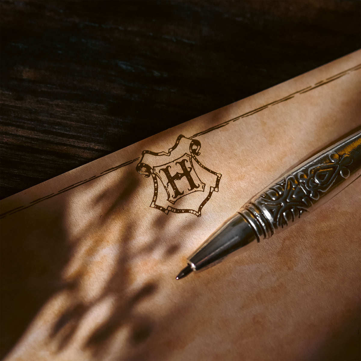Productafbeelding Harry Potter - Veerpen met Hogwarts briefpapier set