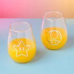 Productafbeelding Super Mario - Ster & Super Paddenstoel Glazen Set van 2