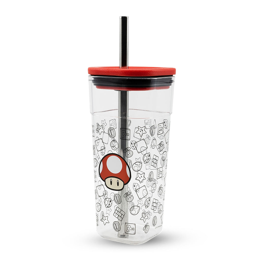 Image produit Super Mario - Tasse Super Champignon avec paille