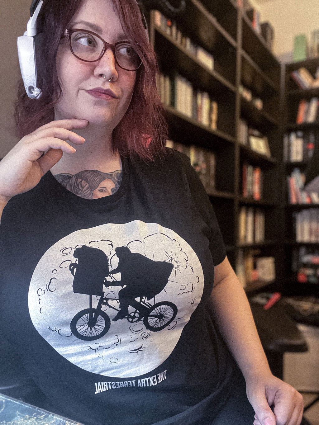 Image produit E.T. - T-shirt Moonlight Shadow noir