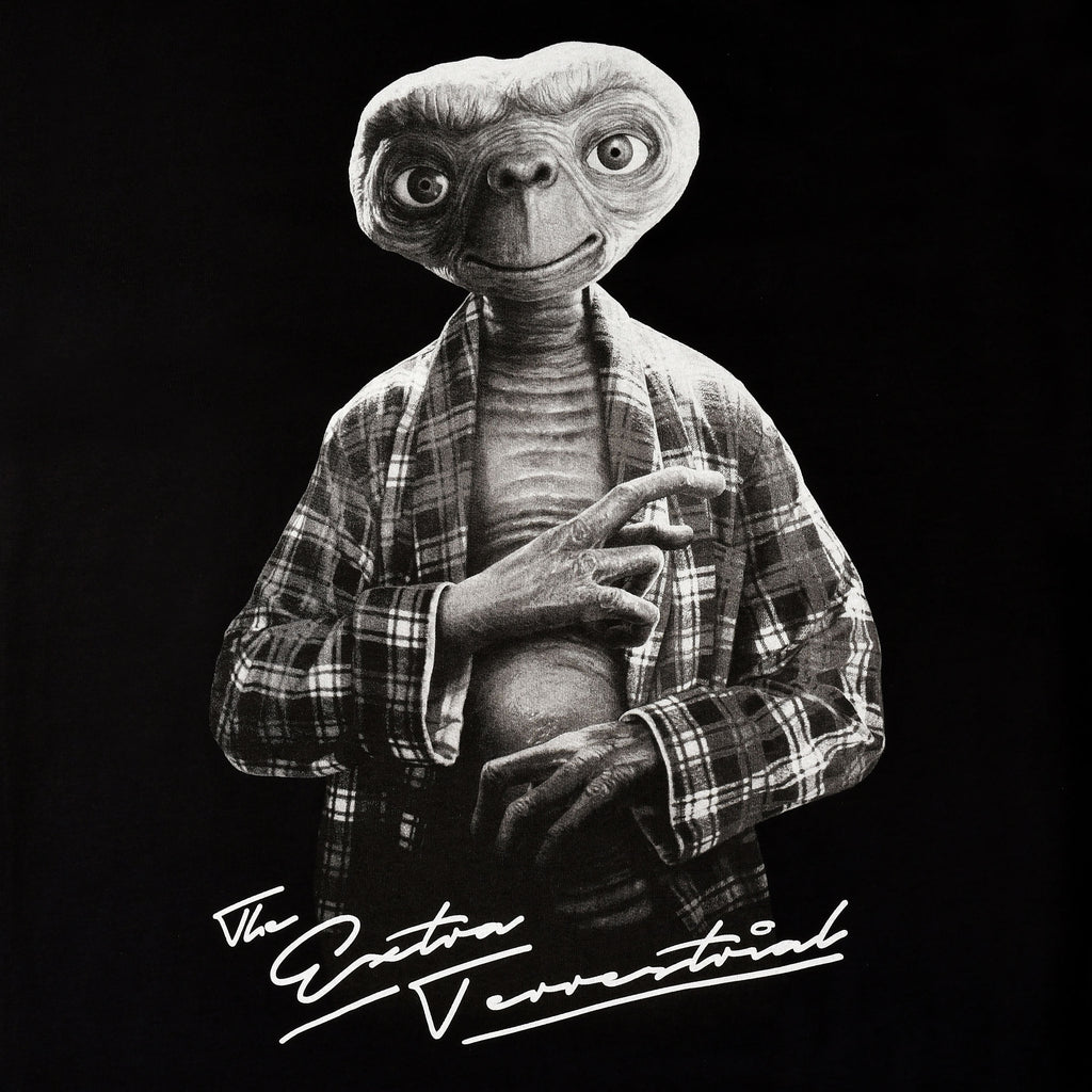 Image produit E.T. - T-shirt de personnage monochrome noir
