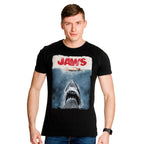 Productafbeelding De Witte Haai - Jaws Poster Shirt Zwart