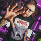 Productafbeelding De Witte Haai - Jaws Poster Shirt Zwart
