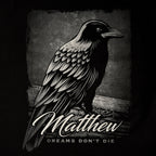 Productafbeelding Dreams Don't Die T-Shirt voor Sandman Fans Zwart