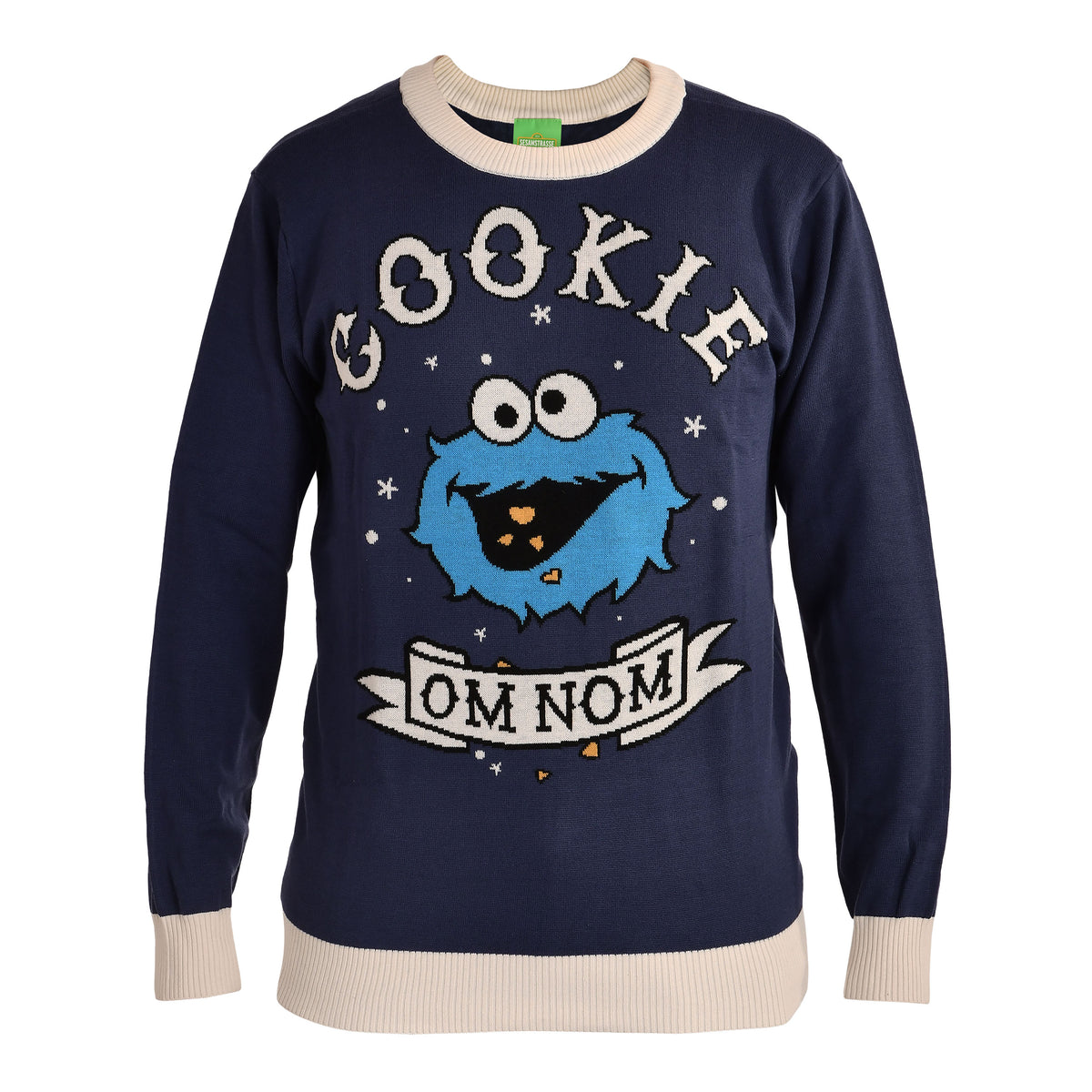 Produktbild Krümelmonster Cookie Om Nom Strickpullover - Sesamstraße