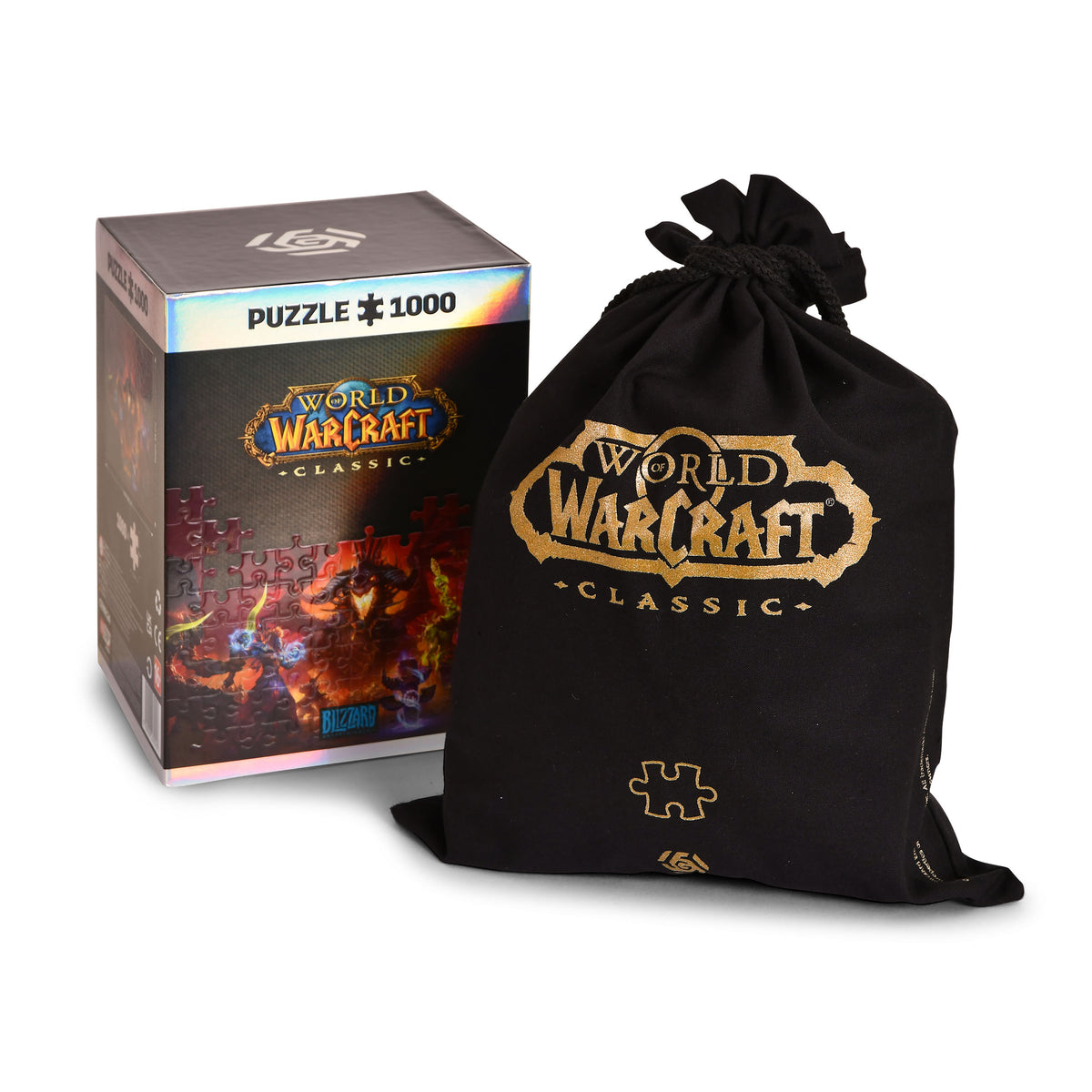 Productafbeelding World of Warcraft - Onyxia puzzel met logo stoffen zakje