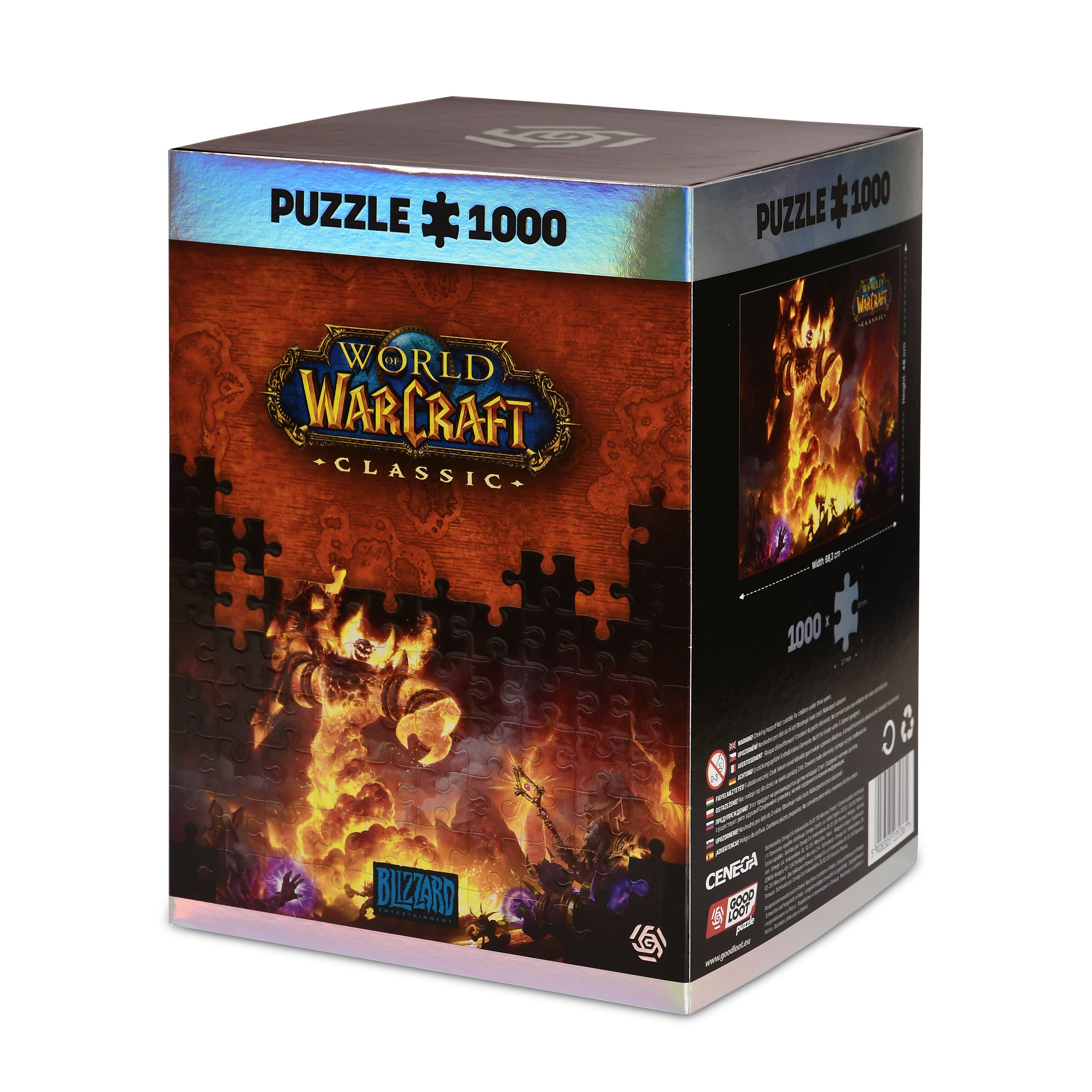 Produktbild World of Warcraft - Ragnaros Puzzle mit Logo Stoffbeutel