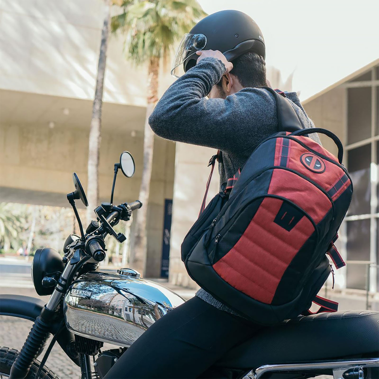 Image produit Sac à dos Deadpool Logo noir-rouge