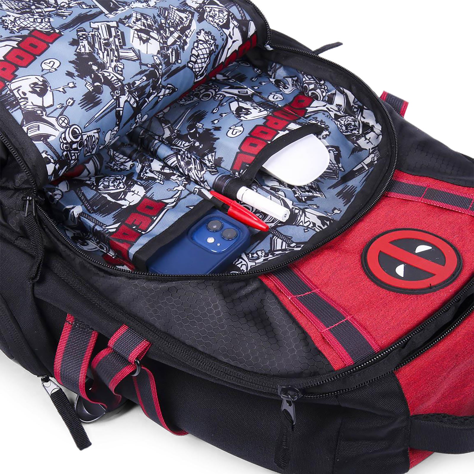 Image produit Sac à dos Deadpool Logo noir-rouge