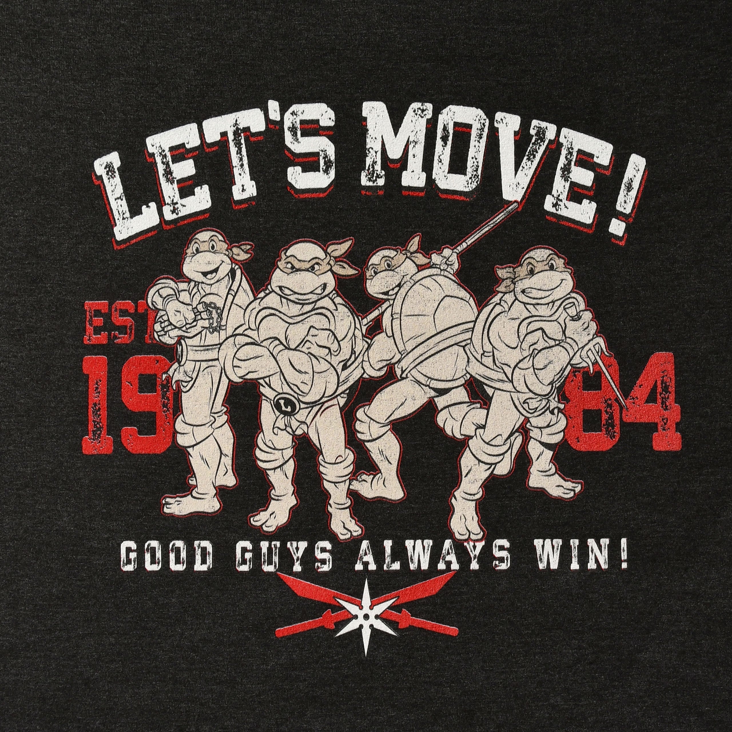 Productafbeelding Teenage Mutant Ninja Turtles - Lets Move! T-shirt zwart