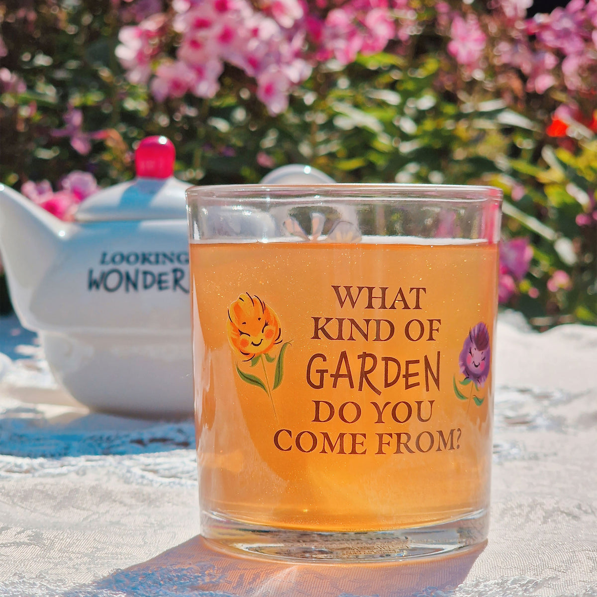 Productafbeelding Alice in Wonderland - Bloemen Glazen Set van 2