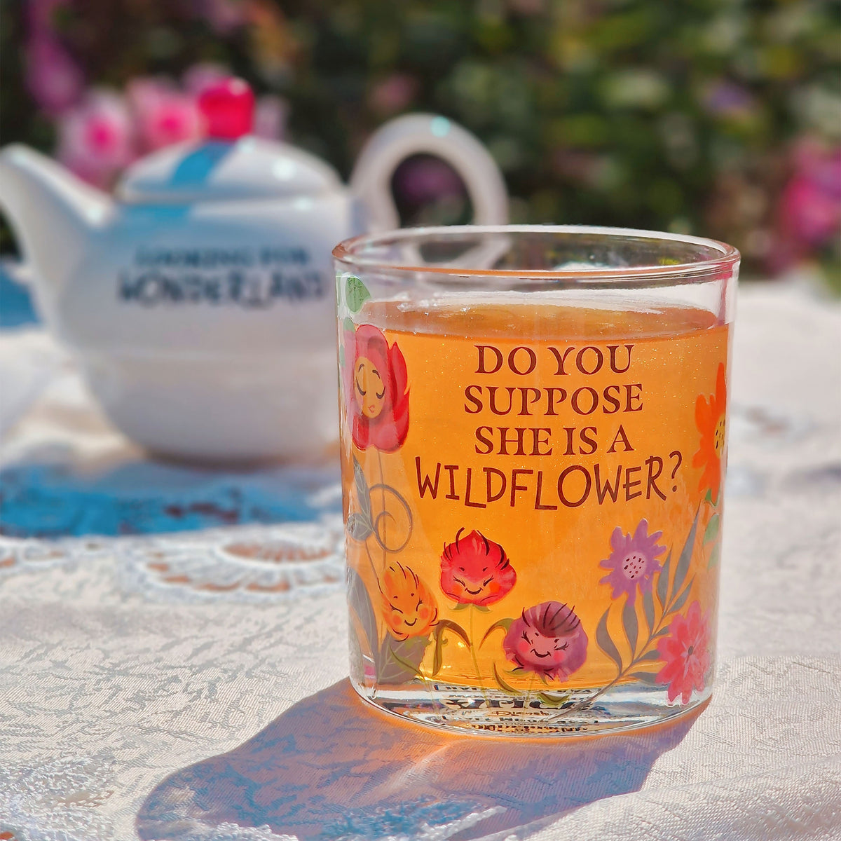 Productafbeelding Alice in Wonderland - Bloemen Glazen Set van 2