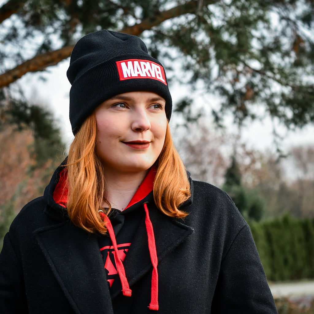 Image produit Bonnet Logo Marvel noir