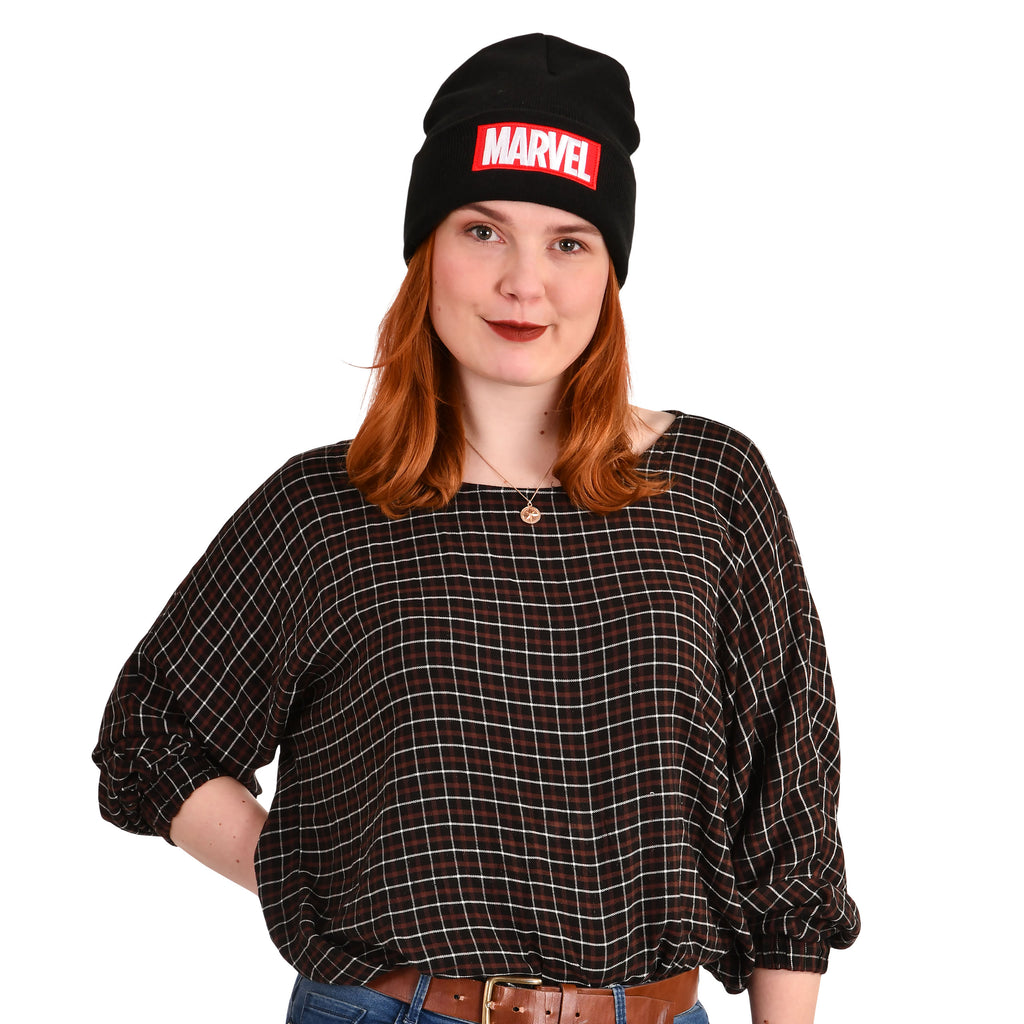 Image produit Bonnet Logo Marvel noir