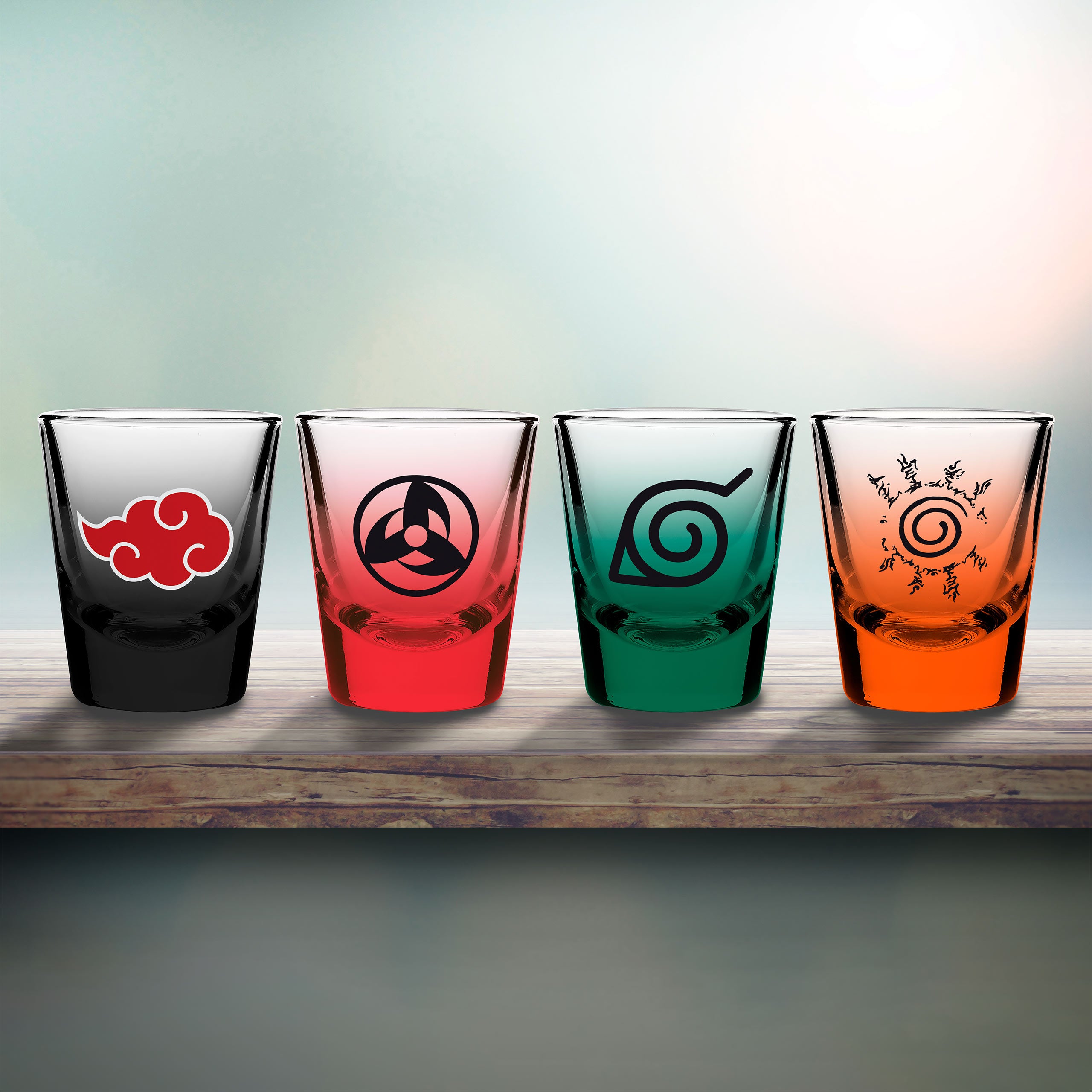 Image produit Naruto Shippuden - Ensemble de verres Shots Symboles