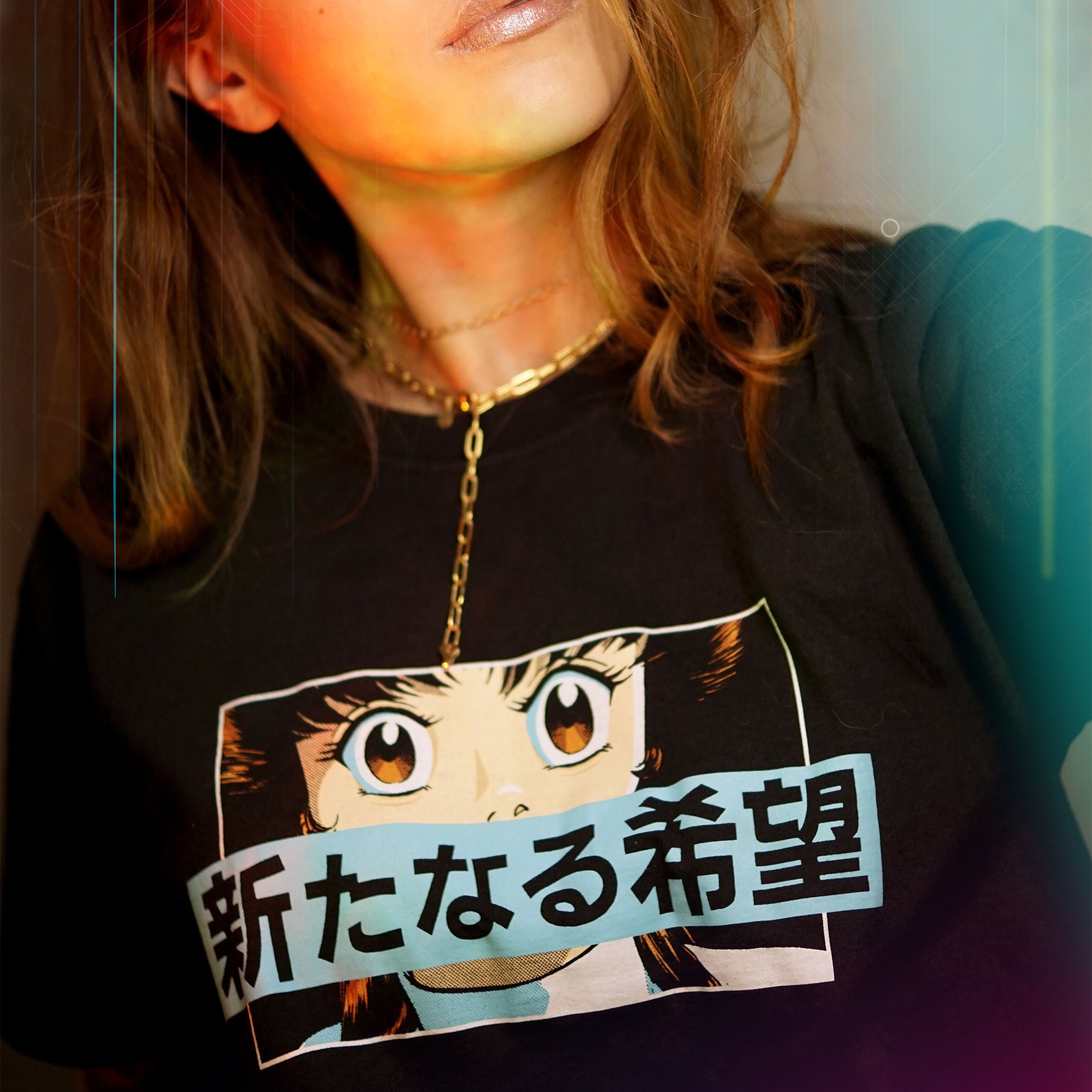 Image produit Star Wars - T-shirt Manga Leia noir