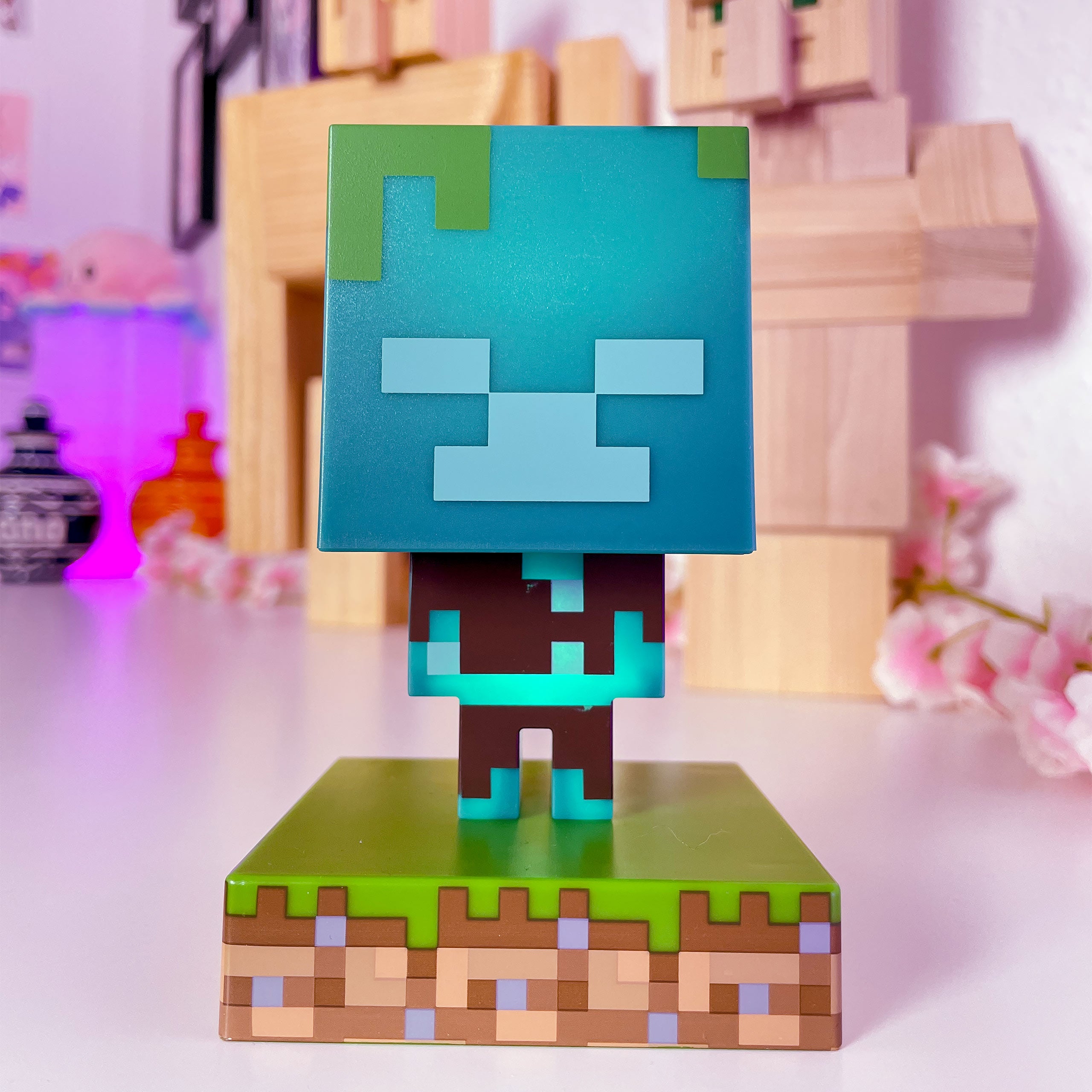 Image produit Minecraft - Lampe de Table 3D Zombie Noyé