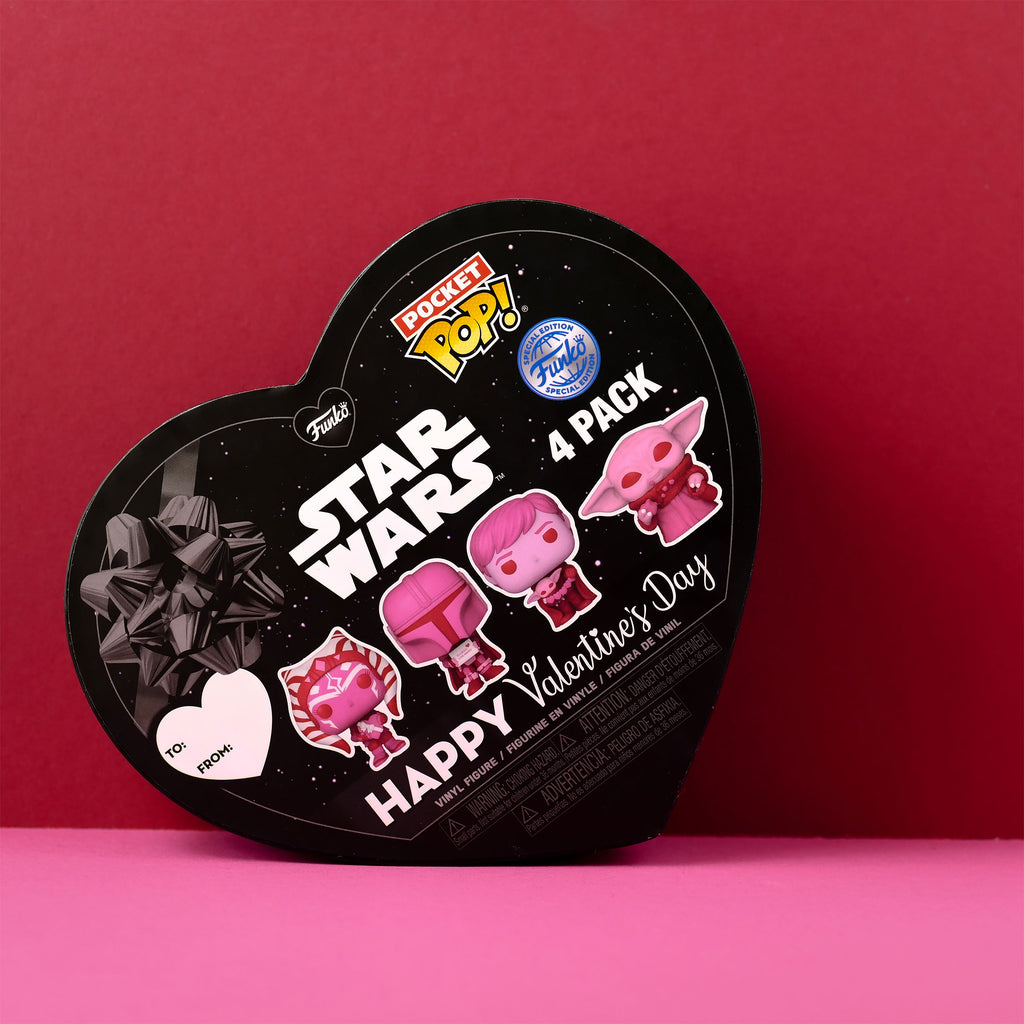 Image produit Star Wars - Ensemble de 4 figurines Funko Pocket Pop Edition Saint-Valentin