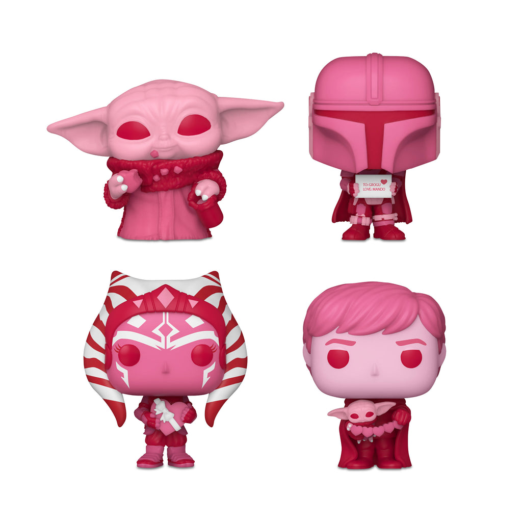 Image produit Star Wars - Ensemble de 4 figurines Funko Pocket Pop Edition Saint-Valentin