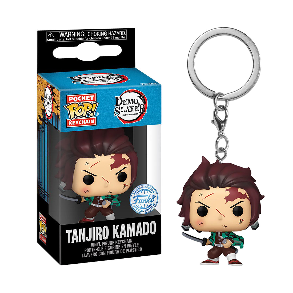 Produktbild Demon Slayer - Tanjiro Kamado Funko Pop Schlüsselanhänger