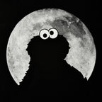 Image produit Sesame Street - T-shirt noir Cookie Monster Moonnight