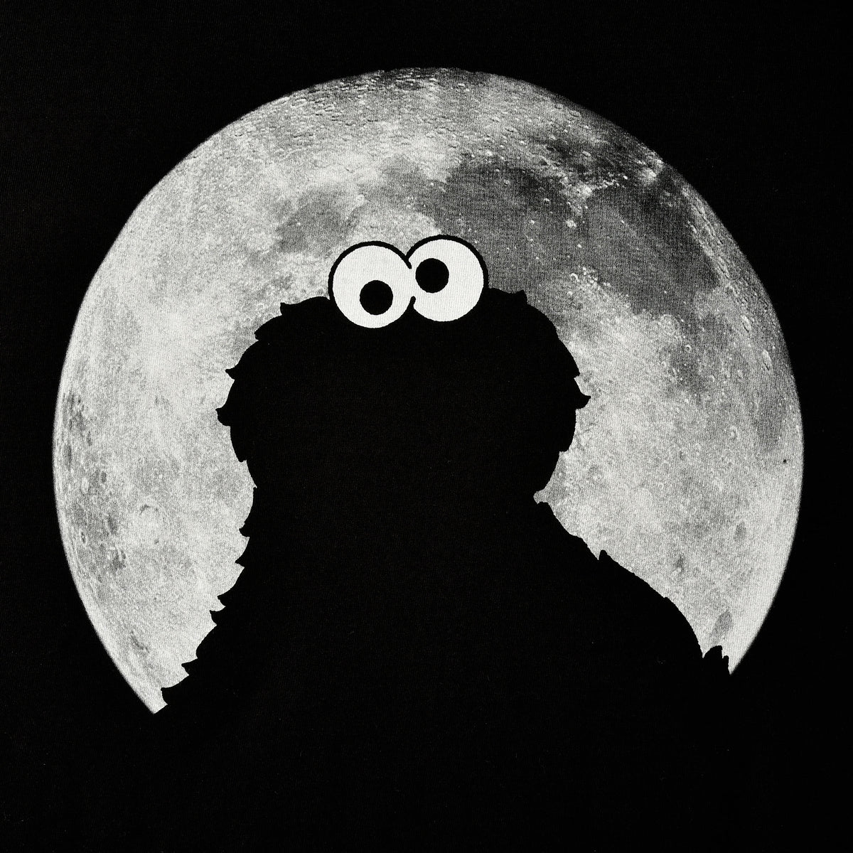 Image produit Sesame Street - T-shirt noir Cookie Monster Moonnight