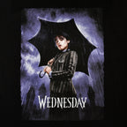 Productafbeelding Wednesday - Teaser Poster T-Shirt zwart