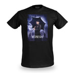 Productafbeelding Wednesday - Teaser Poster T-Shirt zwart