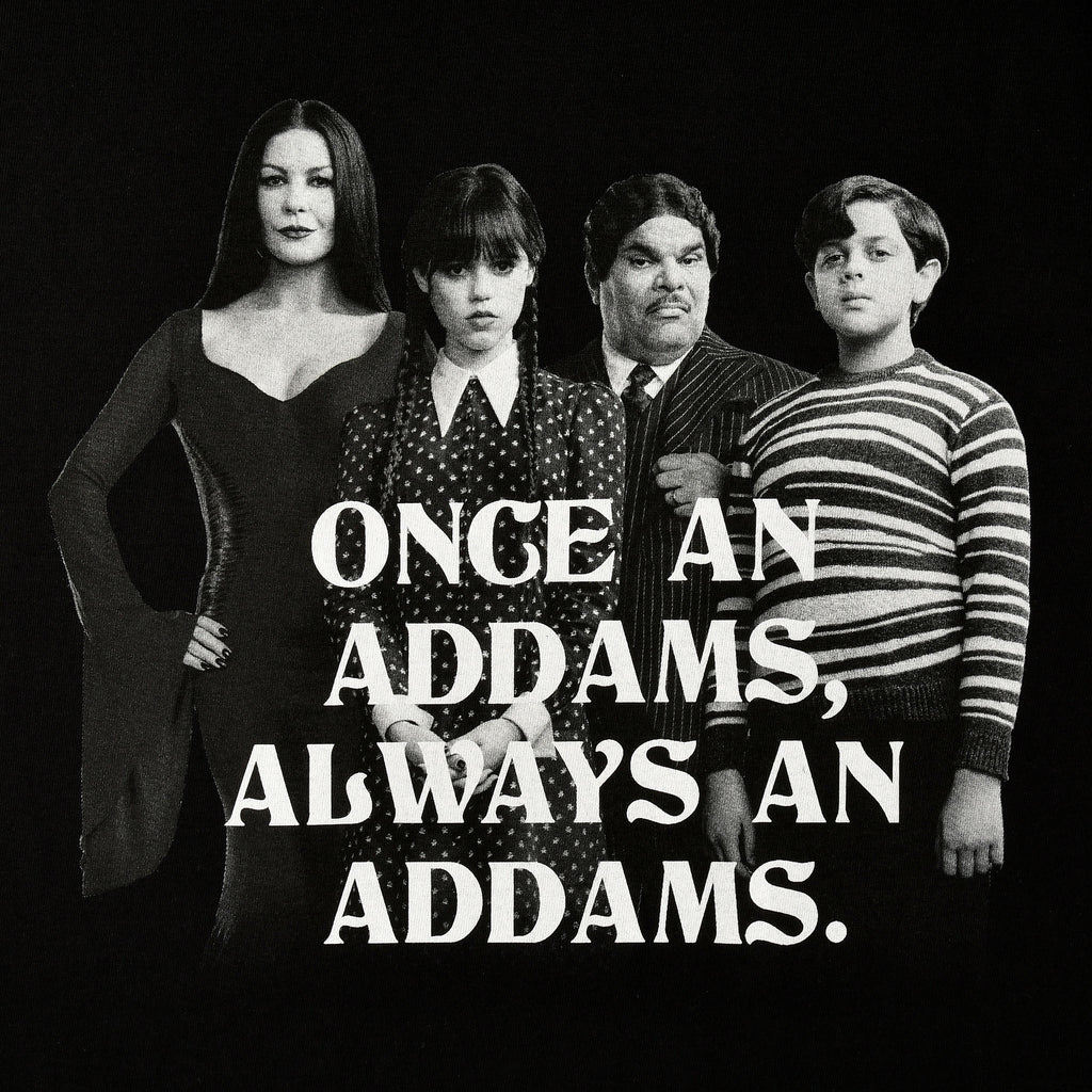 Image produit Mercredi - T-Shirt Addams Family noir
