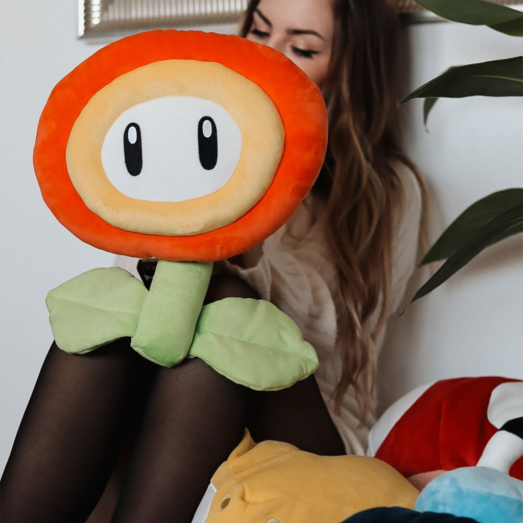 Image produit Super Mario - Figurine en peluche Fleur de Feu XL