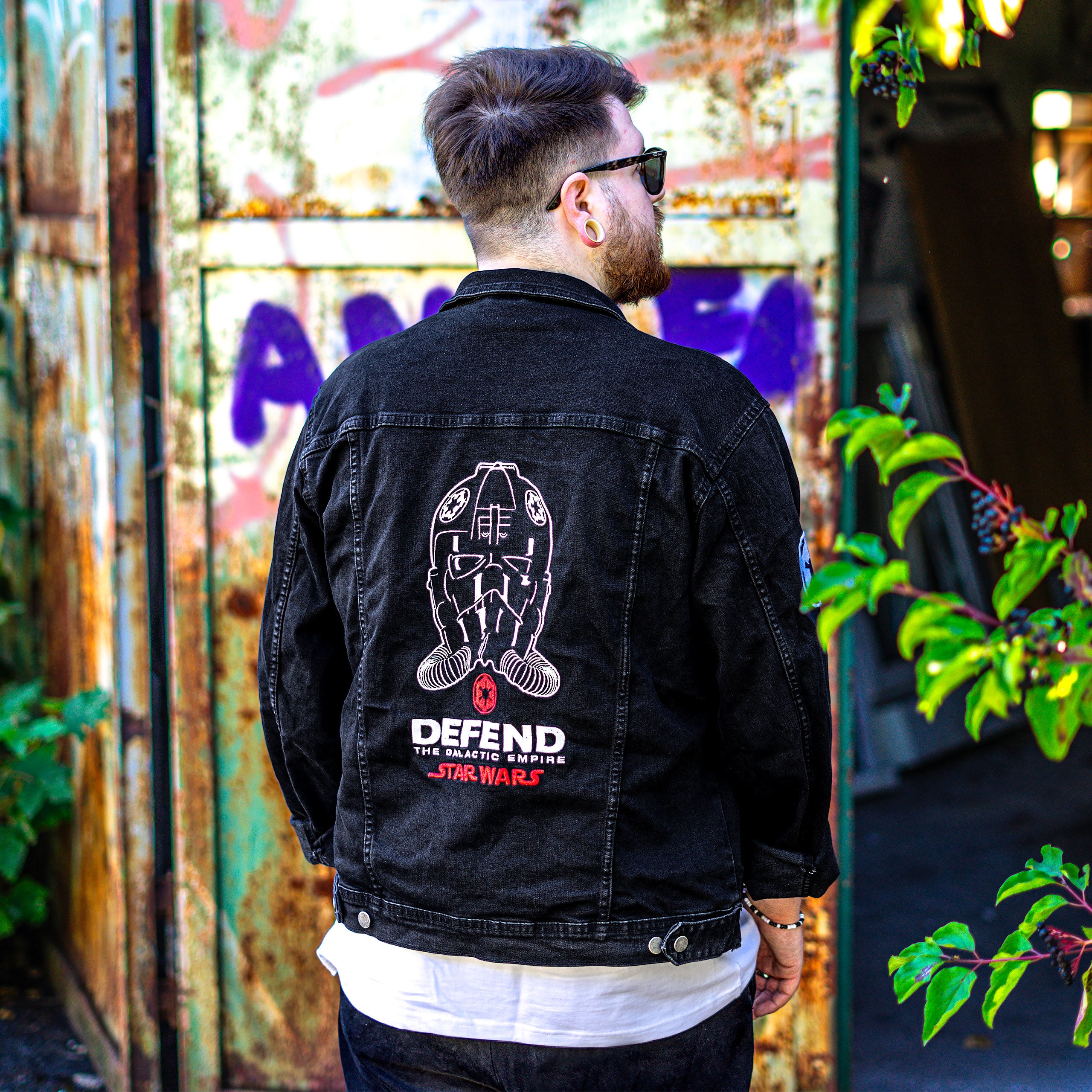 Image produit Star Wars - Dark Side Défendre L'Empire Galactique Veste en Jean Noir