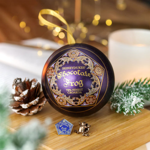 Productafbeelding Harry Potter - Chocolade Kikker Kerstbal met Pins