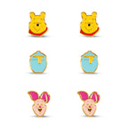 Image produit Winnie l'Ourson - Lot de 3 boucles d'oreilles en boîte cadeau