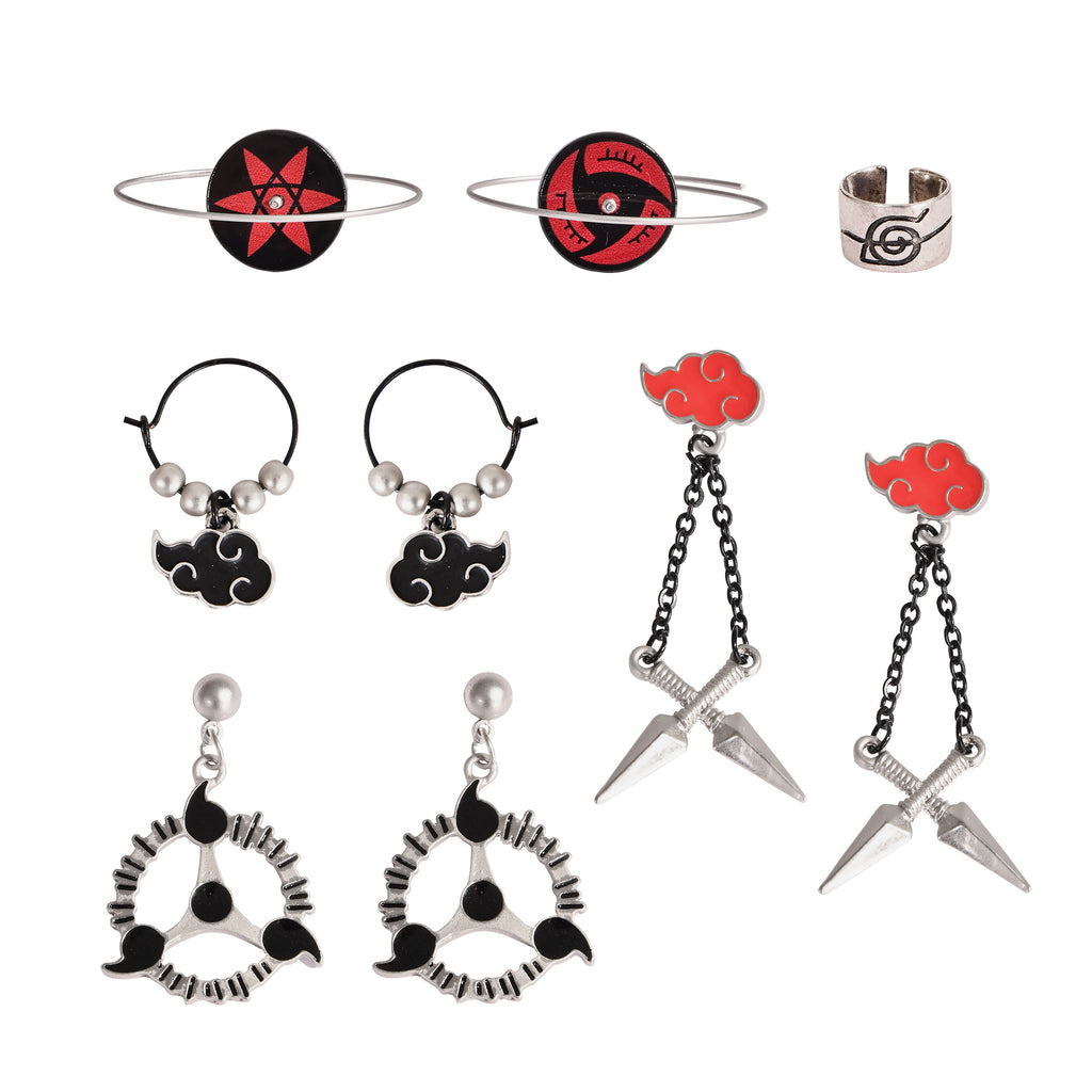 Image produit Naruto Shippuden - Boucles d'oreilles Icons ensemble de 4 pièces