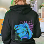 Image produit Cyberpunk Edgerunners - Rebecca Neon Hoodie noir
