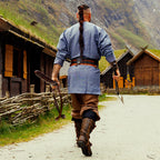 Productafbeelding Viking tuniek Torsten blauw-grijs