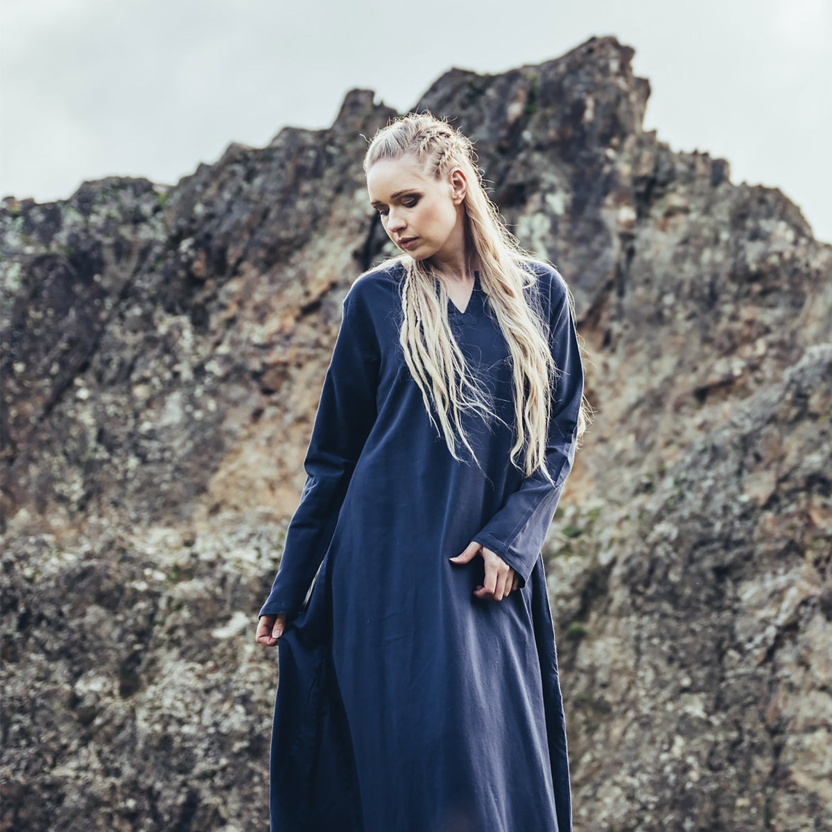 Produktbild Mittelalter Unterkleid Valdis blau