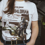 Produktbild Grogu und Mandalorianer T-Shirt weiß - Star Wars The Mandalorian