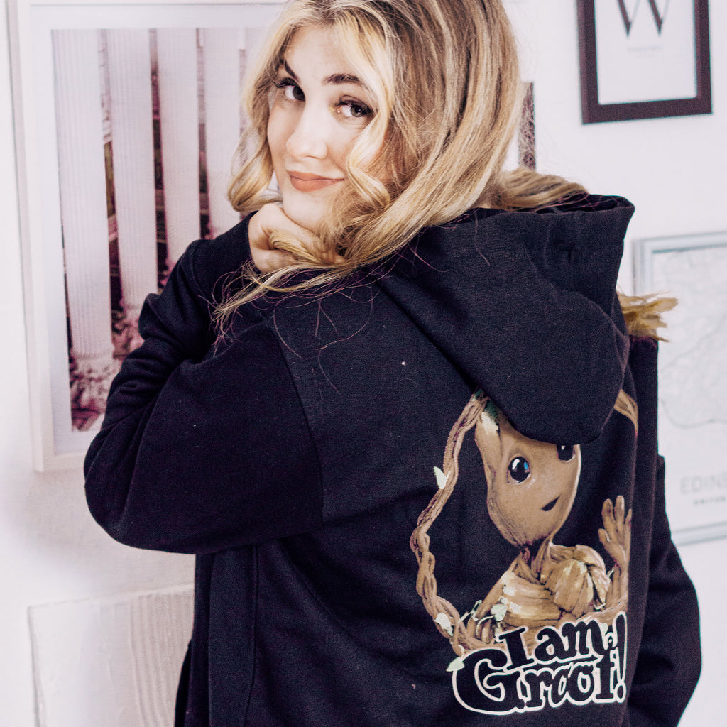 Image produit Guardians of the Galaxy - Sweat à Capuche I Am Groot Noir