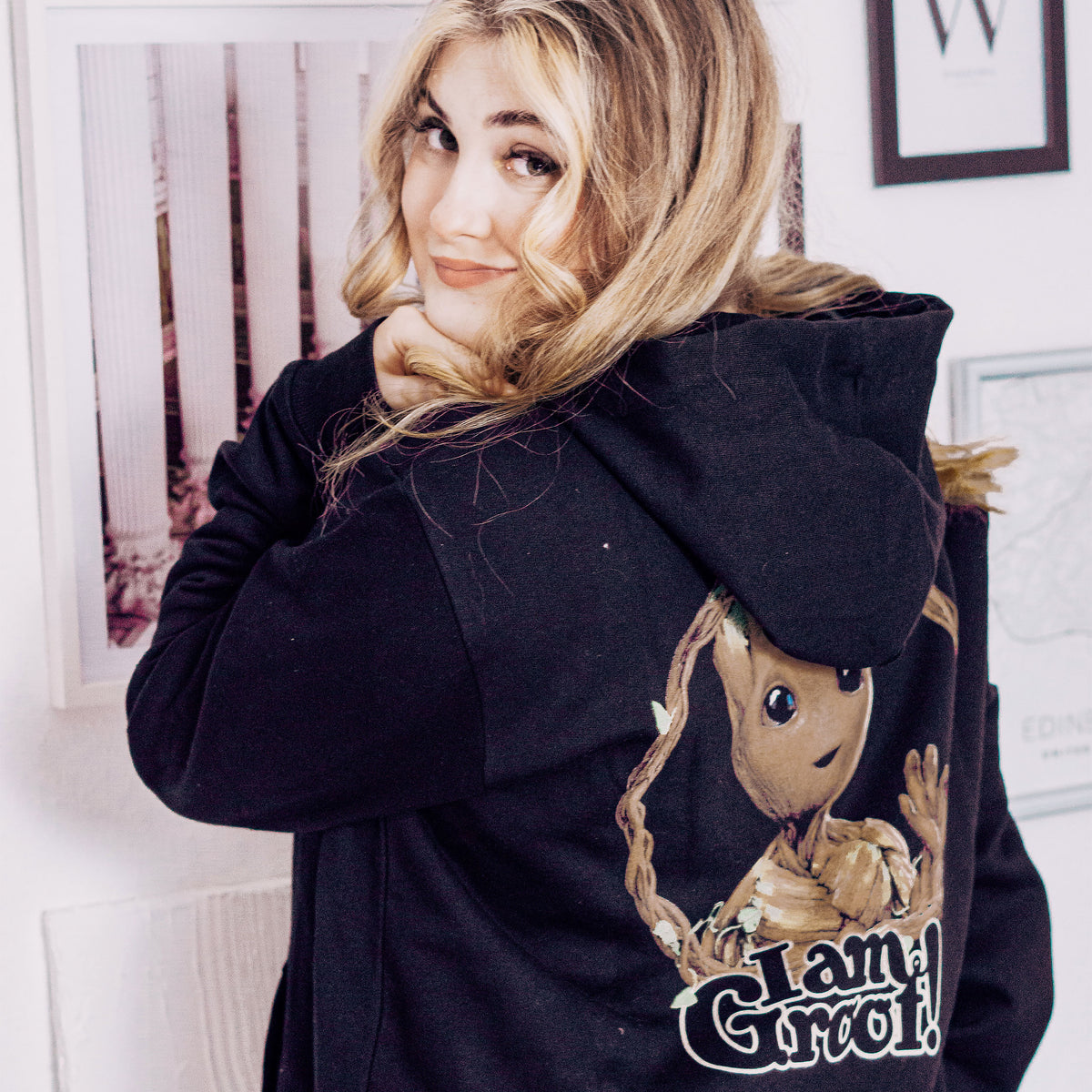 Image produit Guardians of the Galaxy - Sweat à Capuche I Am Groot Noir