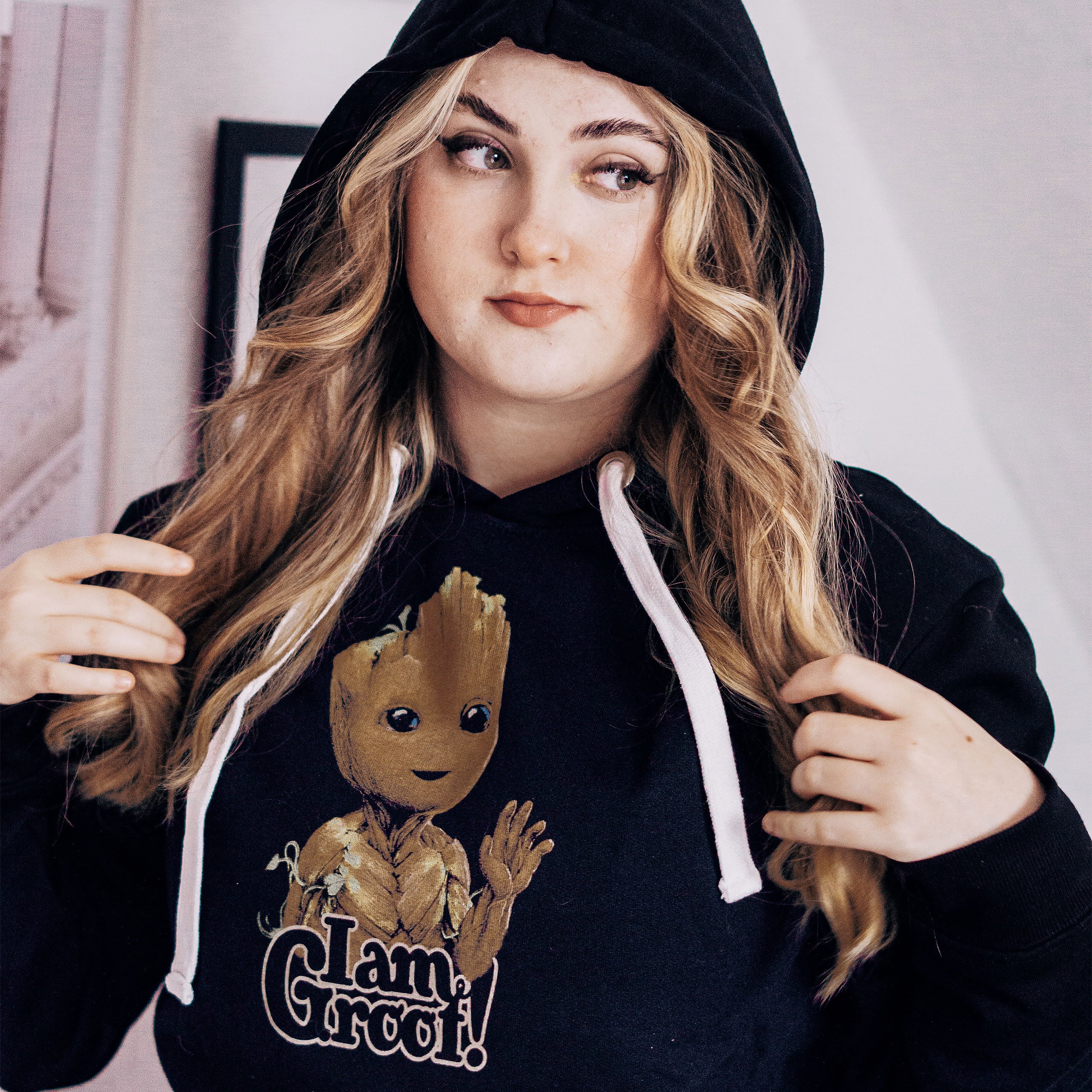 Image produit Guardians of the Galaxy - Sweat à Capuche I Am Groot Noir