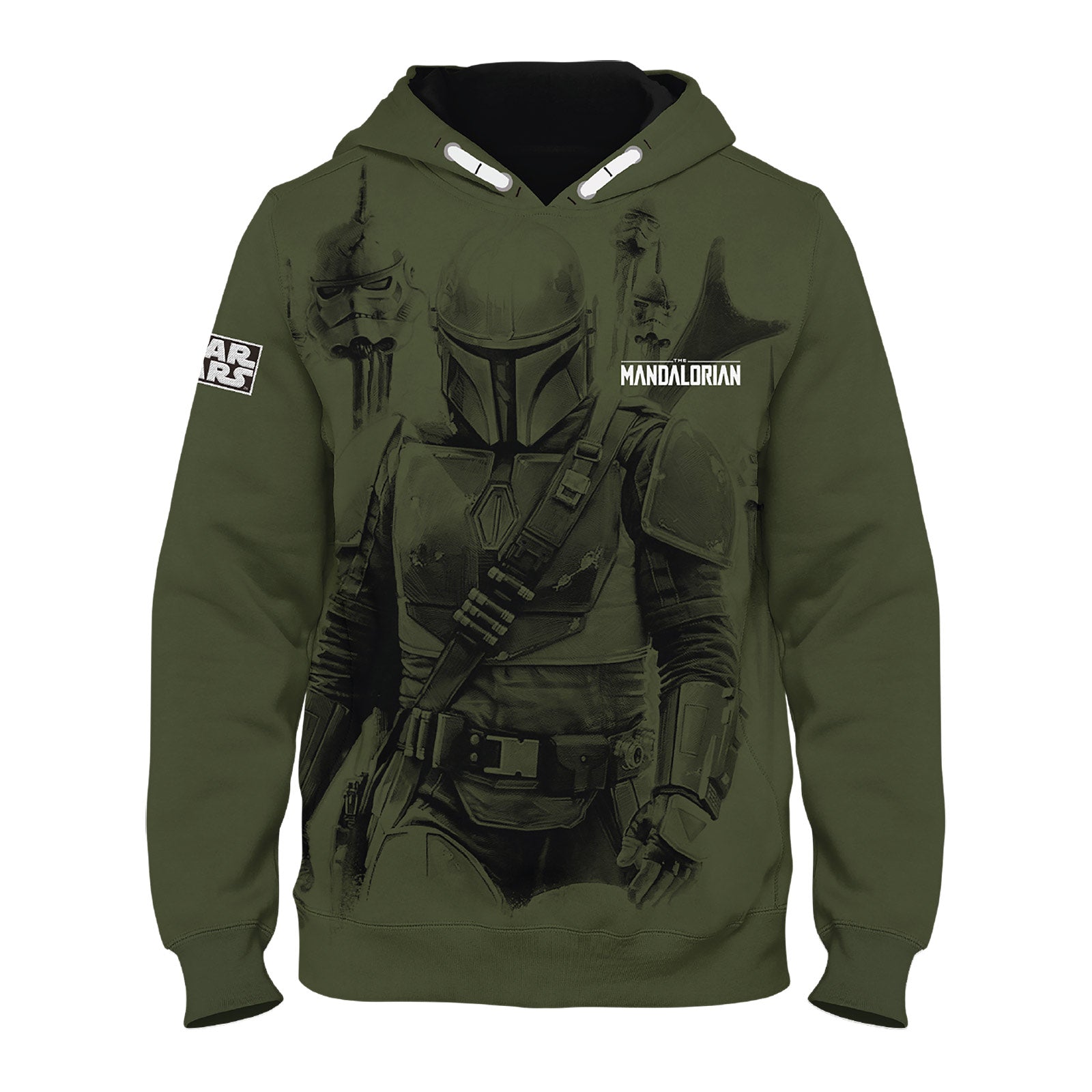 Productafbeelding Mando Hoodie Kinderen Groen - Star Wars The Mandalorian