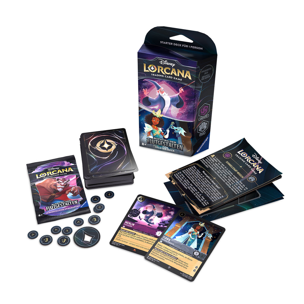 Image produit Disney Lorcana Améthyste et Acier Starter Set - Montée des Formes de Marée Trading Card Game